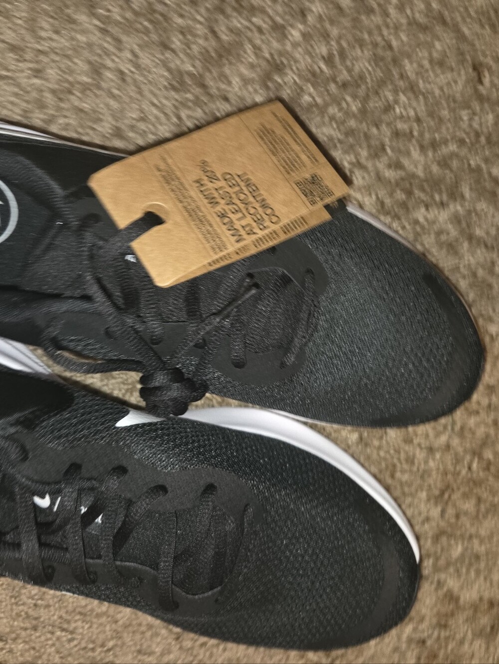 New Nike Revolution 7 Men’s Black and White  Running Shoes  Size 11 FB2207-001 - Picture 10 of 11